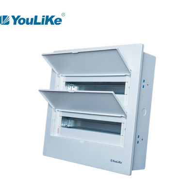 Flush Mounted 40 Way Electrical Equipment MCB Distribution Board With Full Metal
