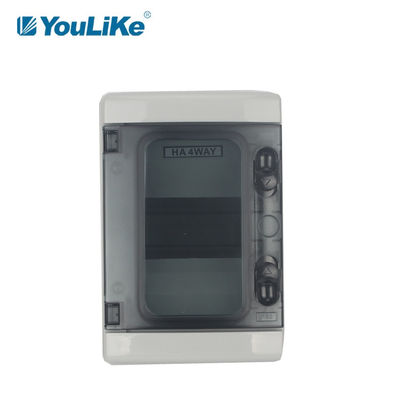 IP65 Waterproof 4 Way Junction Box , 4 Pole MCB Enclosure Box Outdoor