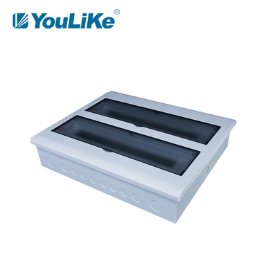 42 Way Plastic Electrical Distribution Box IP40 MCB Box Panel Recess Mounted