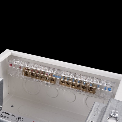 7 Way Single Phase Metal Enclosure Electrical Circuit Power Distribution Board For Indoor