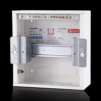 7 Way Plastic DB Box  PC Cover Flush Mounted Electrical Distribution Panel Box