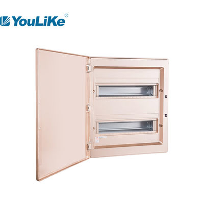 Residential 2 Row MCB Panel Board High Safety Golden Color