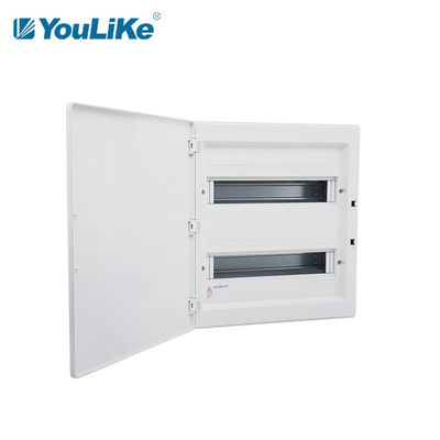 Copper Bus Bar Single Phase MCB Box 32 Way Waterproof With HIPS Cover
