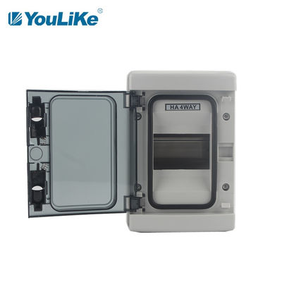 IP65 Waterproof 4 Way Junction Box , 4 Pole MCB Enclosure Box Outdoor